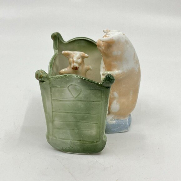 Antique Vintage German Pig Cradle Fairing Sausage Funny Novelty Figurine - Picture 2 of 10